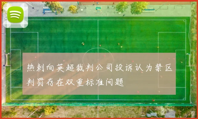 热刺向英超裁判公司投诉认为禁区判罚存在双重标准问题